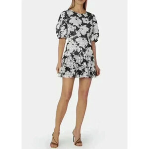NWT MILLY ARLETTE PRINT DRESS in Multi Black Sz 10 MSRP $425